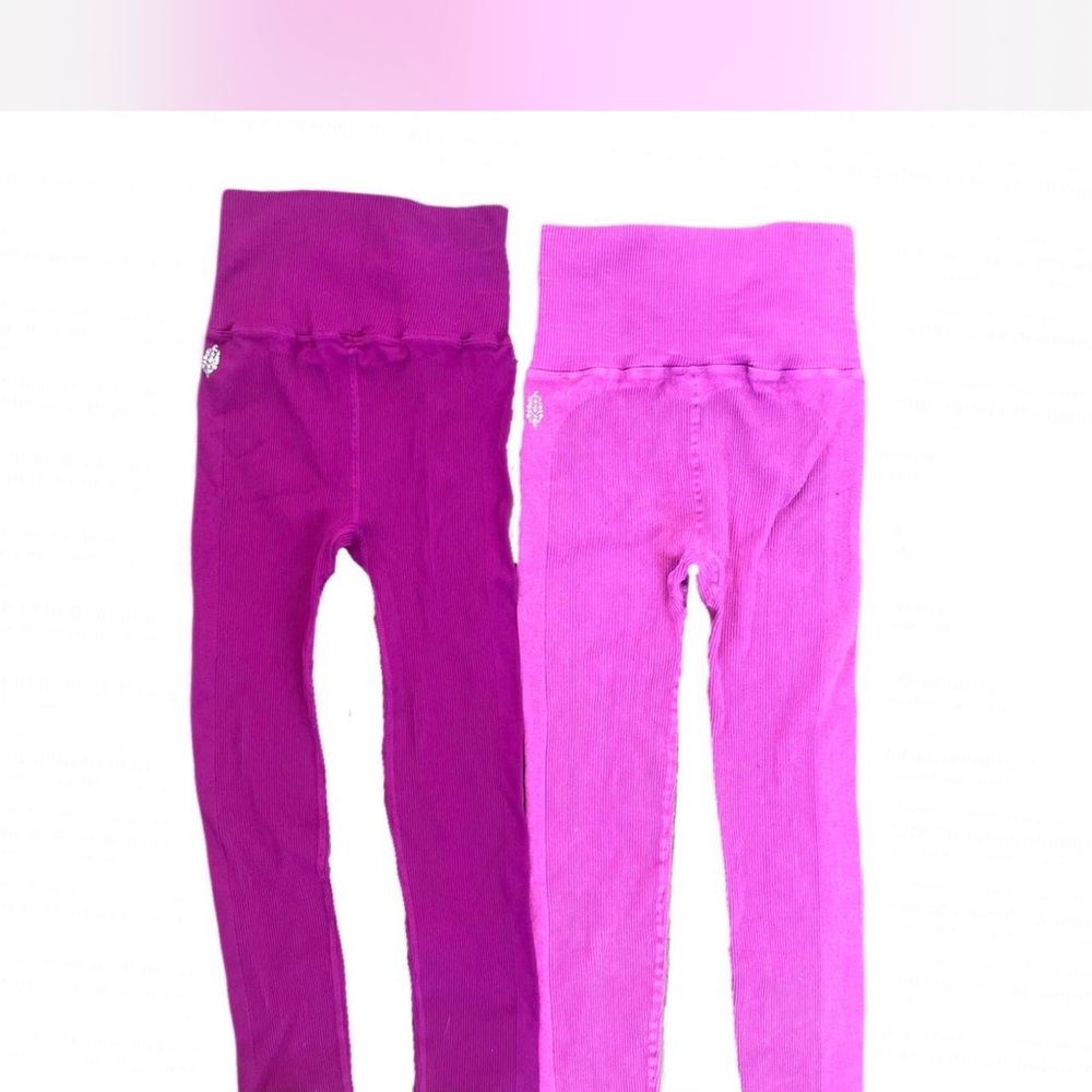 FP Movement by Free People Kids Magenta and Fuchsia Leggings